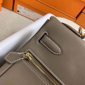 Hermes Kelly Swift Kelly Lakis 28 32 cm H230313 - Gold / Semi manual / 28 CM - View 7