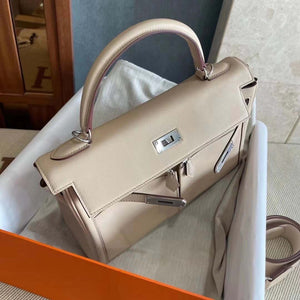 Hermes Kelly Swift Kelly Lakis 28 32 cm H230315 - Gold / Semi manual / 28 CM - View 8