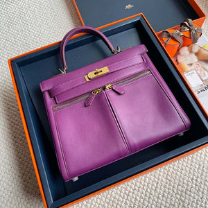 Hermes Kelly Swift Kelly Lakis 28 32 cm H230320 - Gold / None / 28 CM - View 1