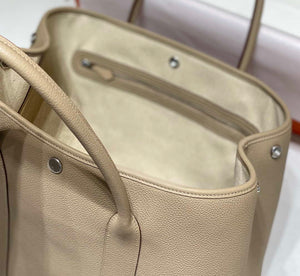 Hermes Light Gray Togo Medium Garden Party 36cm Bag H239056 - Default Title - View 9