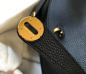 Hermes Lindy 26cm Designer Tote Shoulder Bags Black - luxibagsmall