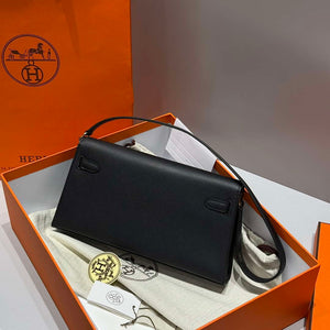 Hermes Lychee pattern Kelly Elan Clutch Bag H232007 - Gold - View 3