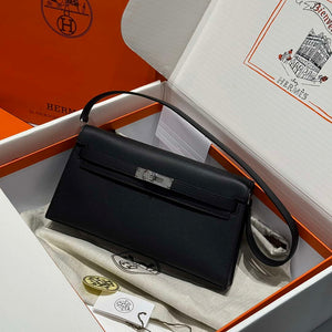 Hermes Lychee pattern Kelly Elan Clutch Bag H232007 - Gold - View 12