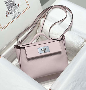 Hermes Mini 2424 Leather 21cm H230263 fantasy Purple - Default Title - View 3