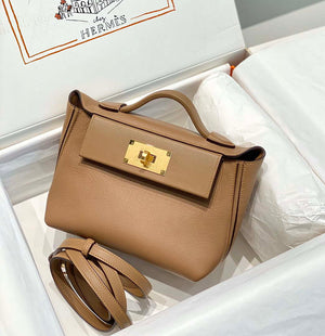 Hermes Mini 2424 Leather 21cm H230263 Weimaraner color - Default Title - View 3
