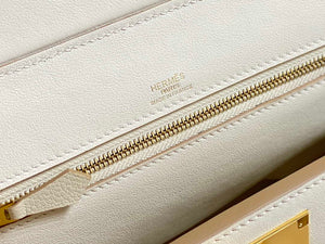 Hermes Mini Kelly 2424 Leather 21cm H230264 White - Default Title - View 7