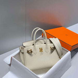 Hermes Mini Birkin Designer Tote Bag Togo Leather 20CM H28401 - Default Title - View 4