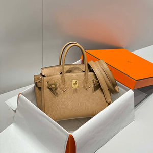 Hermes Mini Birkin Designer Tote Bag Togo Leather 20CM H28408 - Default Title - View 4