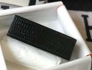 Hermes Mini Kelly Pouchette Crocodile Leather H230234 Black - Default Title - View 3