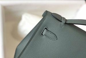 Hermes Mini Kelly Pouchette Epsom Leather H230231 Almond green - Default Title - View 7