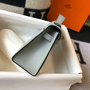 Hermes Mini Kelly Pouchette Epsom Leather H230232 Glacier Blue - Default Title - View 5