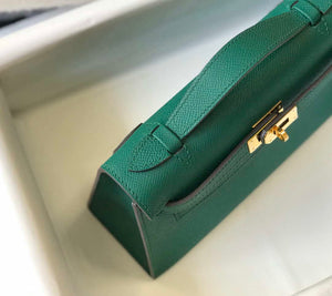 Hermes Mini Kelly Pouchette Epsom Leather H230242 Green - Default Title - View 5