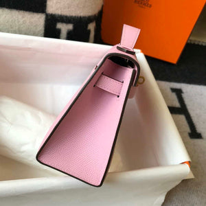Hermes Mini Kelly Pouchette Epsom Leather H230226 Pink - Default Title - View 5