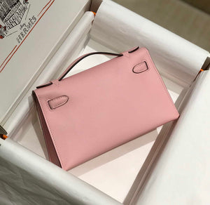 Hermes Kelly Pouchette Swift Leather clutch bag Gold H230251 - Default Title - View 2