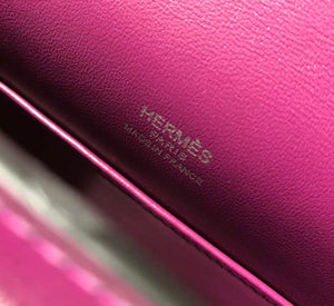 Hermes Kelly Pouchette Swift Leather clutch bag Silver H230261 - Default Title - View 7