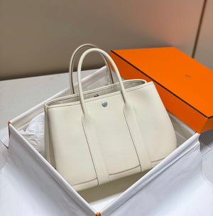 Hermes Beige Clemence Garden Party 30cm Bag H239042 - Default Title - View 2