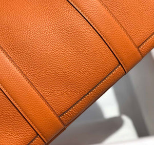 Hermes Orange Clemence Garden Party 30cm Bag H239039 - Default Title - View 5