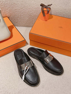 Hermes OZ Mule H212296Zv02340 Shoes H990013 - Euro 35=US 4 - View 1