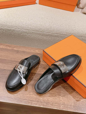 Hermes OZ Mule H212296Zv02340 Shoes H990013 - Euro 35=US 4 - View 3