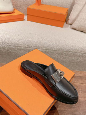 Hermes OZ Mule H212296Zv02340 Shoes H990013 - Euro 35=US 4 - View 4