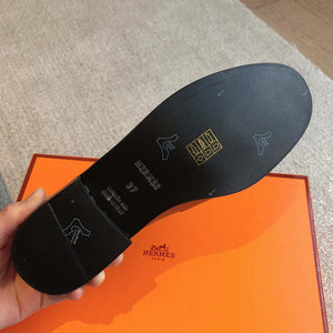 Hermes OZ Mule H212296Zv02340 Shoes H990018 - Euro 35=US 4 - View 9