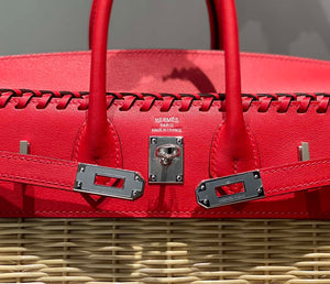 Hermes Picnic Sellier Birkin 25 Barenia Palladium Hardware H21802 - Default Title - View 5