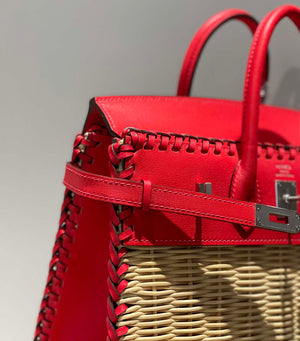 Hermes Picnic Sellier Birkin 25 Barenia Palladium Hardware H21802 - Default Title - View 6