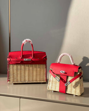 Hermes Picnic Sellier Birkin 25 Barenia Palladium Hardware H21802 - Default Title - View 10