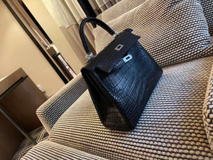 Hermes Sellier Kelly 25 Handbag Bag Crocodile leather customization SV Hardware - Gold / 25cm - View 4