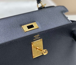 Hermes Sellier Kelly Epsom Leather Bag H213002 - Gold / 25cm x17 x 7 cm - View 5
