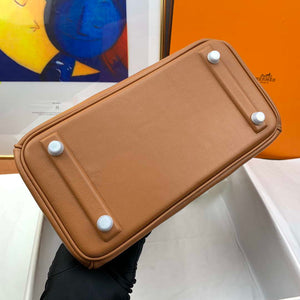 Hermes Shadow Birkin Bag Swift 25 Fully Handmade H92026 - Default Title - View 9