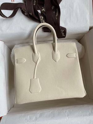 Hermes Shadow Birkin Bag Swift 25 Fully Handmade H92033 - Default Title - View 2