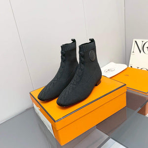 Hermes Shoes H212162Z Duo Ankle Boot Black - 35 - View 2