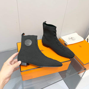 Hermes Shoes H212162Z Duo Ankle Boot Black - 35 - View 4
