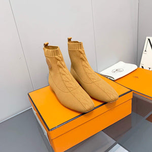 Hermes Shoes H212164Z Duo Ankle Boot Yellow - 35 - View 1