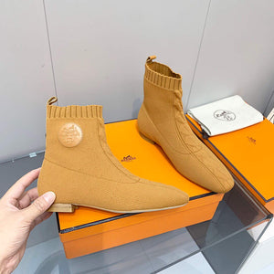 Hermes Shoes H212164Z Duo Ankle Boot Yellow - 35 - View 4