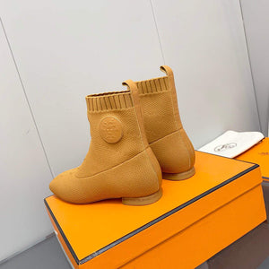 Hermes Shoes H212164Z Duo Ankle Boot Yellow - 35 - View 6