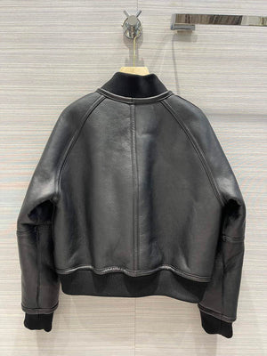 Hermes Women's Fashion Clothing Leather Jacket H33263 - 36 - View 14