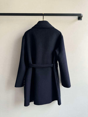 Hermes Women's Fashion Mid-length double-faced wool coat H33421 - S - View 2