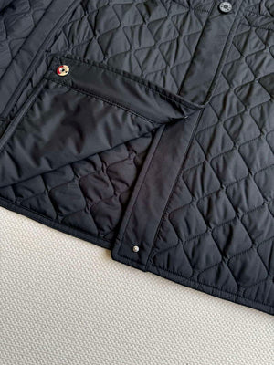 Hermes Women's Fashion Waisted diamond quilted jacket H33423 - S - View 7