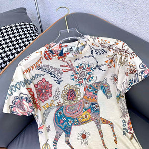 Hermes Women's T-shirt Fashion Clothing H77120 - M - View 2