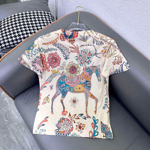 Hermes Women's T-shirt Fashion Clothing H77120 - M - View 4