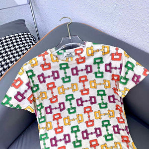 Hermes Women's T-shirt Fashion Clothing H77124 - M - View 2