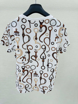 Hermes Women's T-shirt Fashion Clothing H77126 - S - View 4