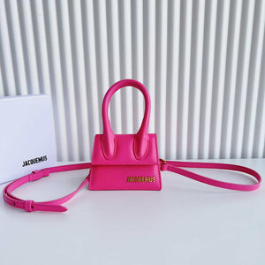 Jacquemus 213BA001 Le Chiquito Signature leather mini handbag Pink - Default Title - View 1