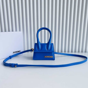 Jacquemus 213BA001 Le Chiquito Signature leather mini handbag Blue - Default Title - View 1