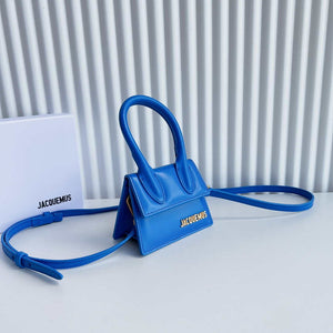 Jacquemus 213BA001 Le Chiquito Signature leather mini handbag Blue - Default Title - View 3