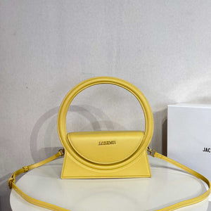Jacquemus 213BA003 Le sac Rond Circle purse Yellow - Default Title - View 1