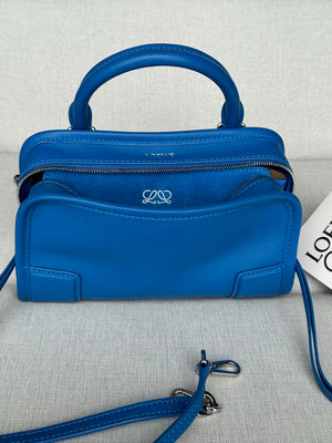 Loewe A039AS4X12 Mini Amazona 180 bag in soft calfskin Blue - Default Title - View 2