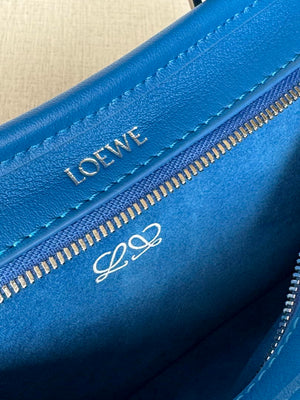 Loewe A039AS4X12 Mini Amazona 180 bag in soft calfskin Blue - Default Title - View 4